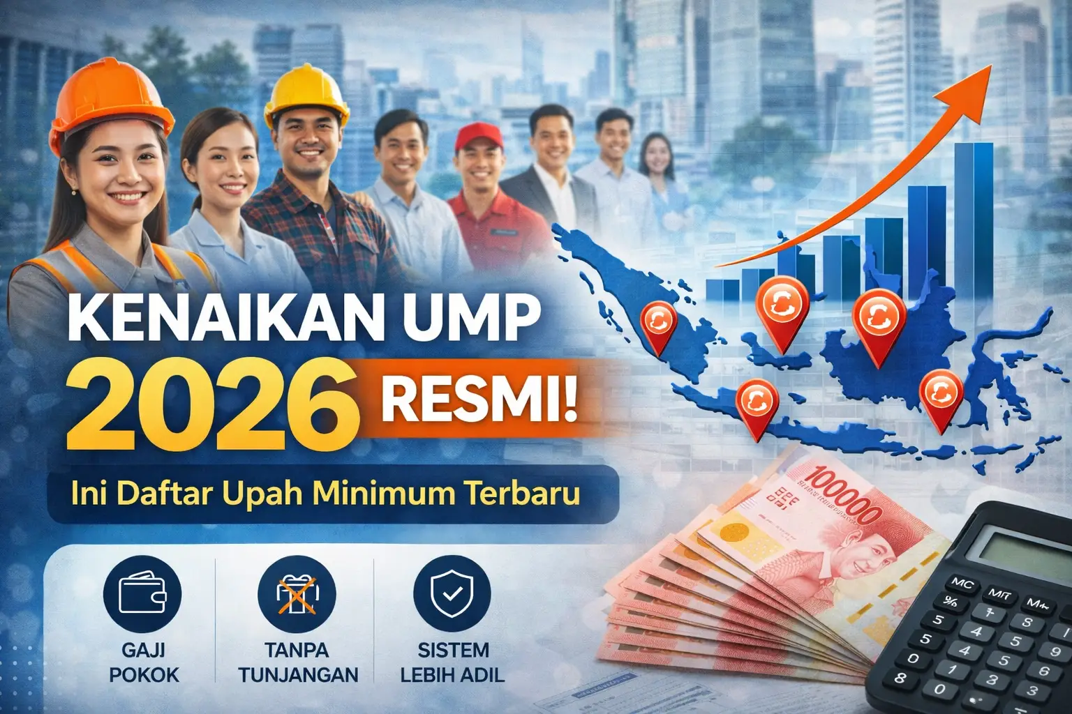 Kenaikan UMP 2026 daftar upah minimum Indonesia