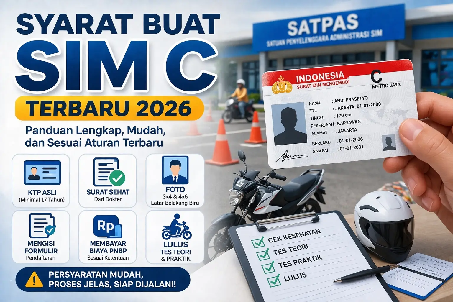 Syarat buat SIM C terbaru 2026 dan cara mengurus